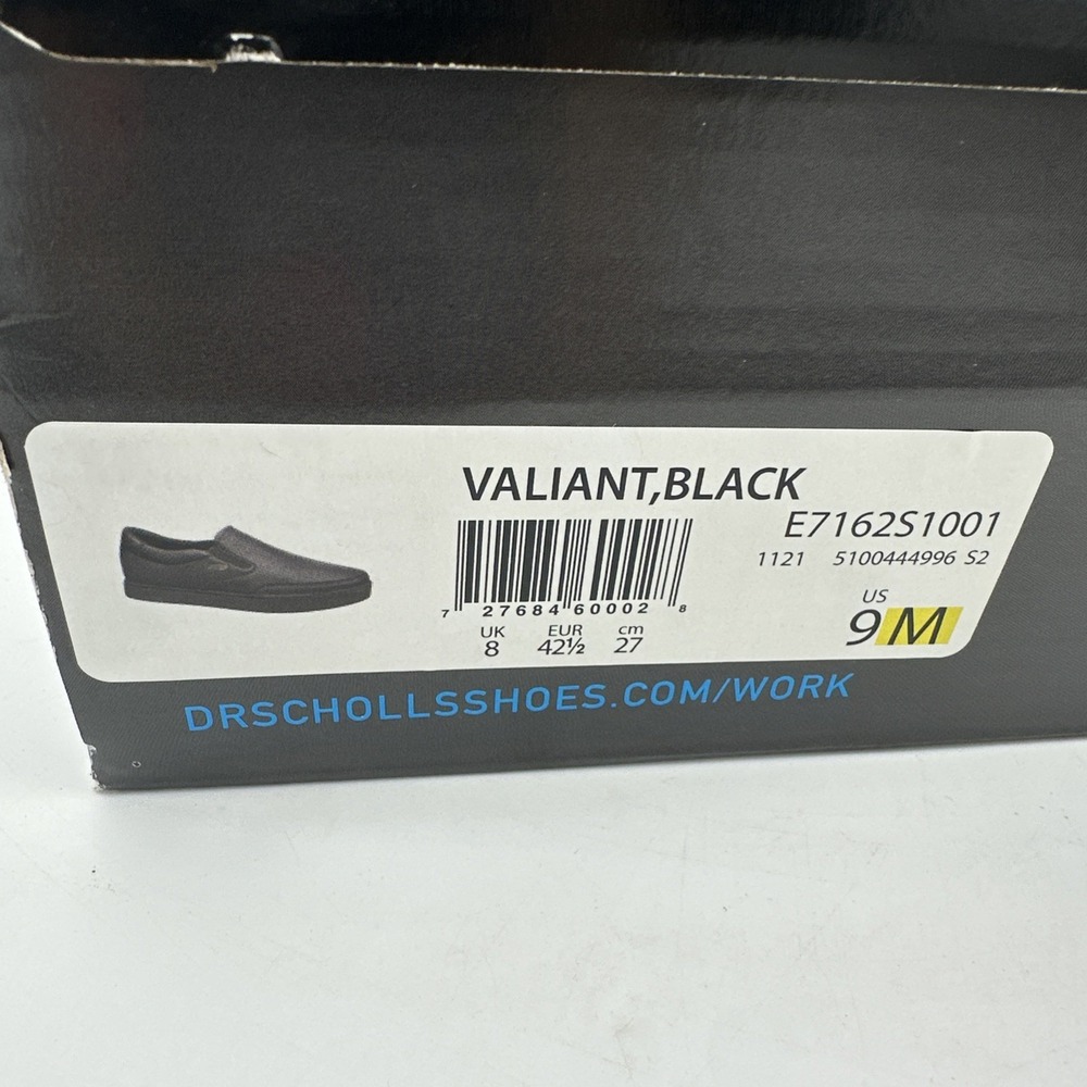 Dr. Scholls Valiant Shoes Men's 9 M Medium Black Daily Work Slip On Sneakers - Picture 4 of 4